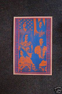 Big Brother & the Hold Tour Poster 1968 W/ Janis Joplin