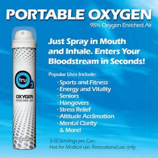 cans of oxygen4energy  95% pure oxygen in personal take any where 