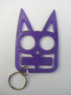 Purple Cat Self Defense Keychain Personal Safety Security