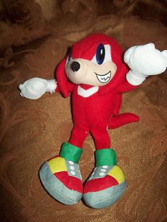 sonic the hedgehog knuckles plush soft toy stuffed animal one day 