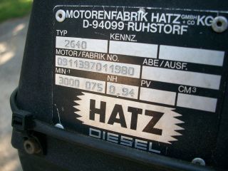 hatz diesel engine 20hp 2 cylinder power pack returns not