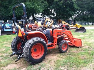 nice 2008 kubota l3240 4x4 hydo compact tractor w loader