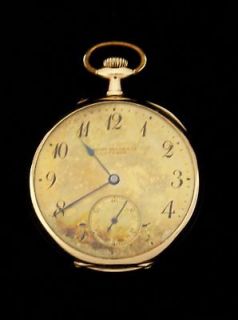   Gold Pocket Watch HC SFC 19s SUG Lucerne SFC Case Stem Wind Pin Set