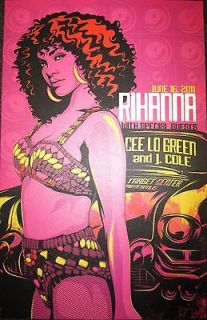 rihanna target center 2011 concert tour poster original returns 