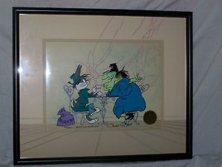   Bunny Ltd. Ed. Cel   Bugs & Witch Hazel II (2)   Signed Chuck Jones