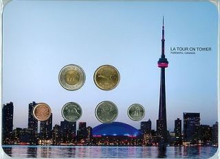 2011 La Tour CN Tower Toronto Canada 11 RCM 6 Coin 9 x 7 Gift Set 
