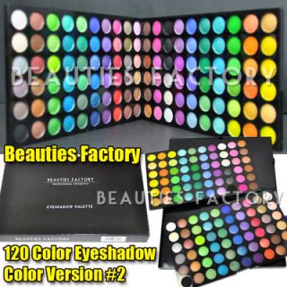 120 Color Eye Shadow Palette (#2 Artist Favor) + Free Luvvie Brush 