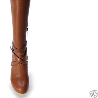 nib $ 450 bcbg maxazria brauna remy wedge high heel boots 6