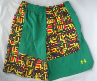 Under Armour Rasta Lacrosse Shorts Loose Fit Pockets Heat Gear NWT$40 