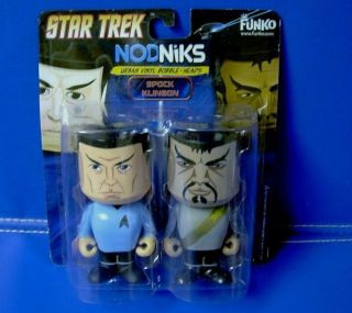star trek spock klingon nodnikes vinyl bobble head n returns