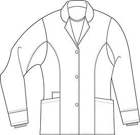 Scrubs Landau Womens Button Front Notch Jacket 4064 Black Buy 3 
