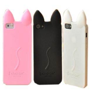2012 Hot Lovely KO KO Cat Soft Silicone Cover Case Skin For iPhone 5 