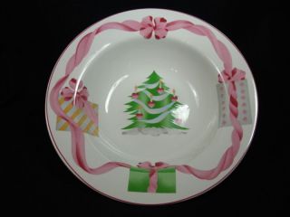 sango home for christmas tree 1 large rimmed soup bowl