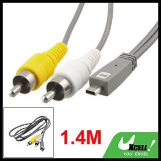 mini usb to 2 rca male adapter camcorder av cable