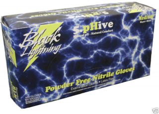 black lightning powder latex free nitrile gloves xxl time left