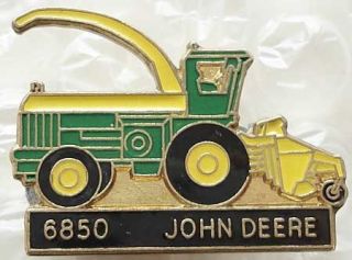 USA advertising pin company John Deere tractor combine harvester model 