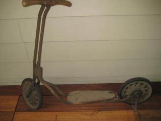 antique childs scooter early 1900 s superb condition time left