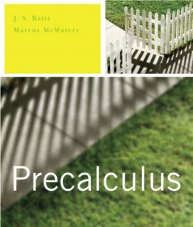 Precalculus by Jogindar Ratti and Marcus M. McWaters 2007, Hardcover 