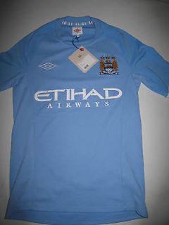 UMBRO MANCHESTER CITY HOME FC SOCCER JERSEY SHIRT TOP SMALL SIZE 34 S 