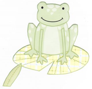leap froggie frog lilly pad wall safe sticker character
