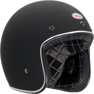 Bell Custom 500 Helmet Low Profile Motorcycle Flat Matte Black Large L 