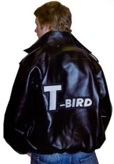 50 s grease t birds danny faux leather jacket costume