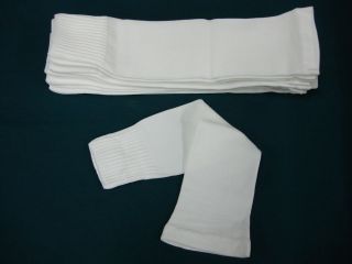 nwot mens nfl football leg arm warmer socks 6 pr white