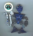 Lego Bionicle Matoran Vhisola 8608 Blue Complete with Directions