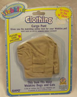 NEW with Code Webkinz Clothing Cargo Pants US Seller  NIP