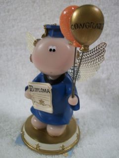Angel Cheeks Congrats Graduate By Russ Berrie With Tag & Free Gift 