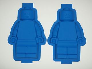 Set of 2 LEGO MINIFIGURE SILICONE CAKE PAN MOLD PARTY FAST US SHIPPING