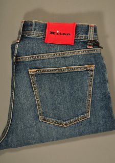 new $ 895 kiton napoli denim jeans nwt 40 56 05043