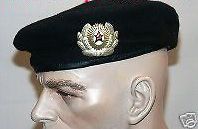 soviet russian army military uniform black beret cap hat