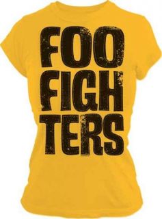 FOO FIGHTERS   Letters   Juniors Girlie T SHIRT top S M L XL Brand New