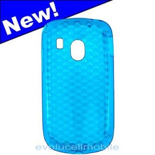 For LG 500G New rubberized skin Aqua Blue Gel cell phone case cover 