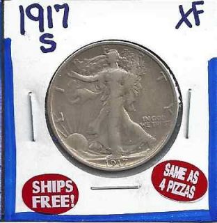 1917 s walking liberty silver half dollar coin hal1329 time