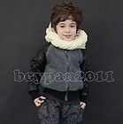 New Kids Toddlers Boys Faux Leather Winter Coat/Jacket Snowsuits sz2 