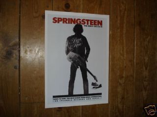 bruce springsteen roxy tour repro poster from united kingdom returns