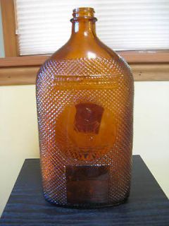 Continental Distilling Corp Brown Glass Whiskey Bottle 12 9 D18 