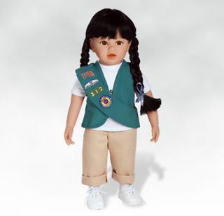olivia girl scout 18 inch girl doll in vinyl time