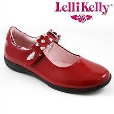 Lelli Kelly Red Patent Shoe Changeable Strap RRP £49.95 With Lelli 