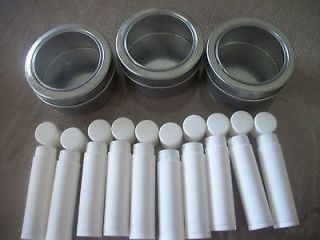 lip balm containers three round 2 inch tins time left