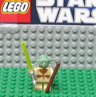 STAR WARS LEGO MINI FIGURE  MINIFIG    YODA  OLD SET    USED