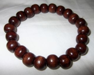   unisex strechty yellow wood bracelet (10mm beads) for men or women