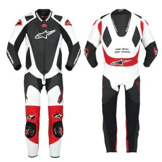 Alpinestars GP Pro 1 Piece Leather Suit Black/Red/Whit​e 54 / 44 UK 
