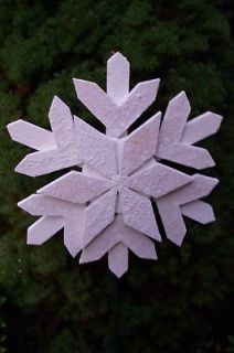 WINTER PRIMITIVE WOOD CRAFT PATTERN   SNOWFLAKE  18 INCHES