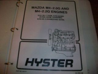 hyster parts manual engines mazda m4  2,og and m4 2.2gengines 