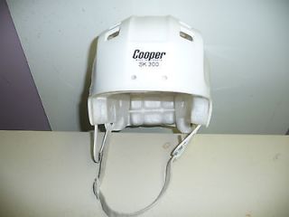 cooper sk300 vintage 1970 s white hockey helmet from canada