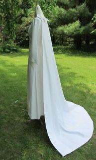 Vintage 1960s Mod Retro White Wedding Dress Gown w/ detactable train