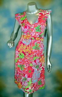 NEW $268 LILLY PULITZER Cherry Dress Azelea Pink Mini Mariposa silk 